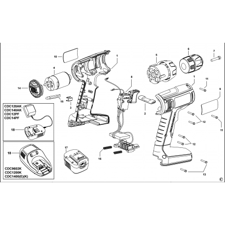 Cdc120a Type 1 C'less Drill/driver