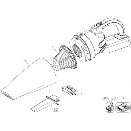 BDH2000SL Type 1 Dustbuster