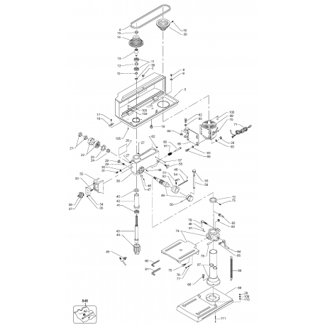 BT1300 Tipo 1 Es-drill Press