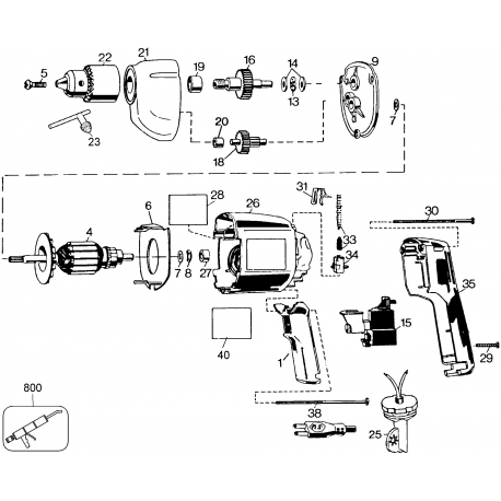 7198 Type 1 3/8 Vsr Drill