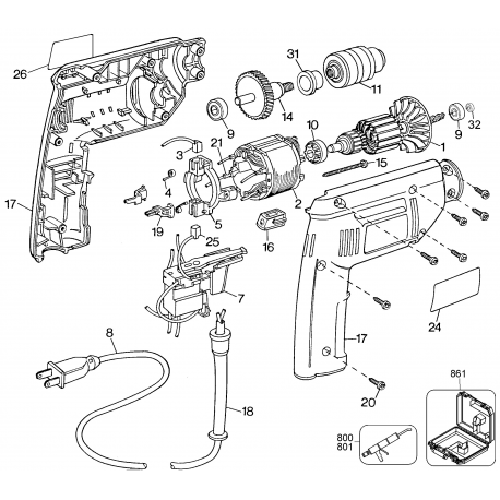 Q200K Type 1 3/8 Drill Kit