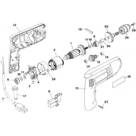 B7252 Type 1 Ss 3/8" Drill/driver With