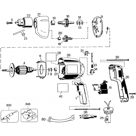 7190KC-04 Type 2 3/8 Vsr Drill