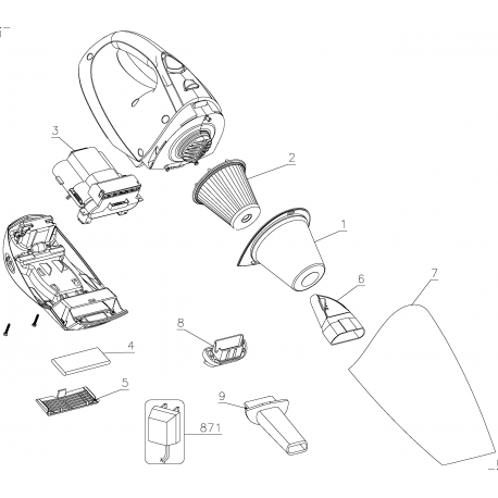 CHV9600 Type 1 9.6v Dustbuster