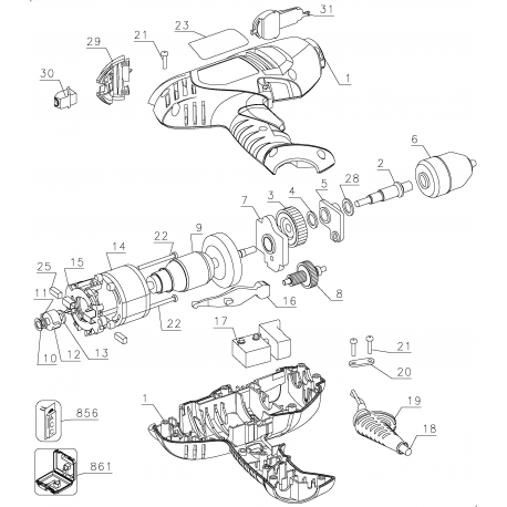 DR202K Type 2 3/8 Drill