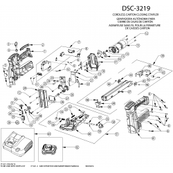 DSC-3219 Type 1 Cordless Ctn Closer 10 Unid.