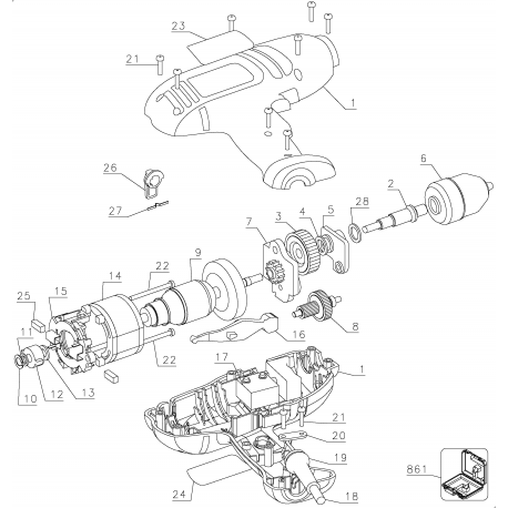 DR402K Type 1 3/8 Vsr Hammerdrill