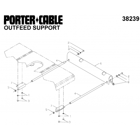 38239 Type 1 Outfeed Support 3812