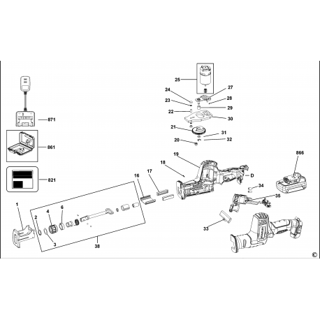 BDR12 Type 1 Reciprocating Saw