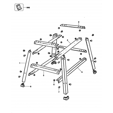 DA850 Type 1 SOPORTE DE PATA