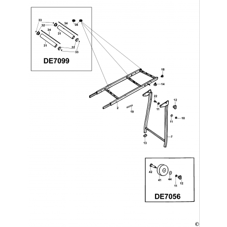 DE7056 Type 1 RETRACT WHEEL KIT