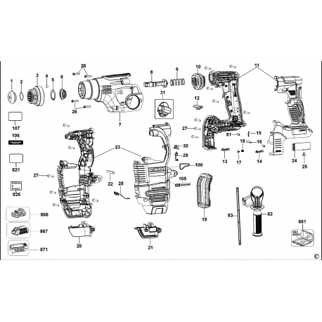 DCH293 Type 1 Hammer Drill