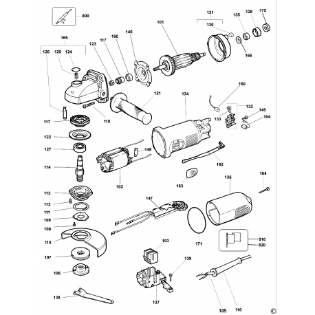 Dw826 Type 4 Muela Angular