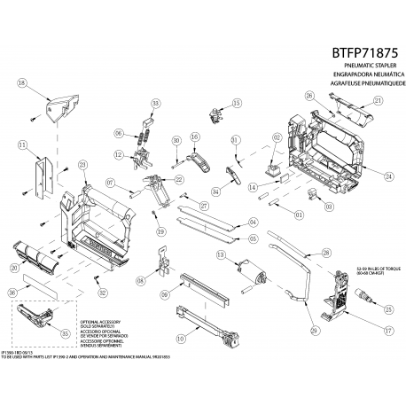 BTFP71875 Type 1 Pneumatic Stapler