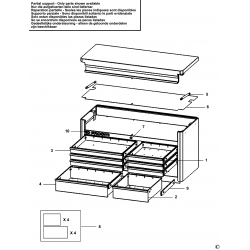 FAS.C8BK Type 0 Drawer Cabinet