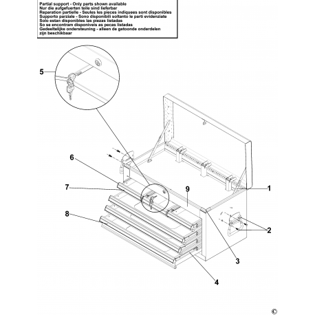 E010237B Type 1 Drawer Cabinet