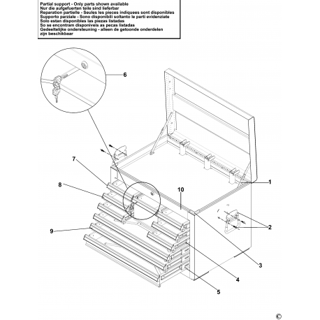 E010241B Type 1 Drawer Cabinet