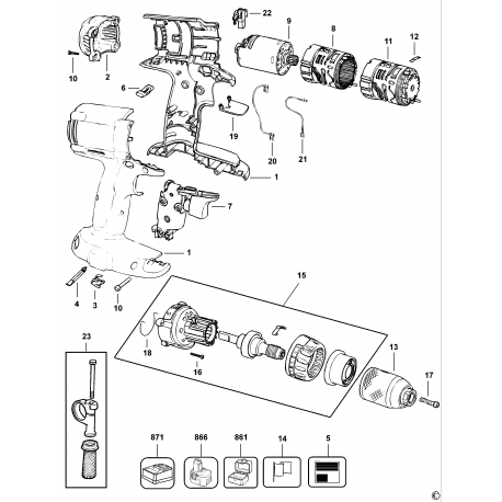 Dw987kq Type 1 Taladrad. Sin Cable