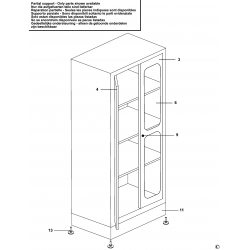 JLS2-A1000PVBS Type 1 Shelving Cabinet