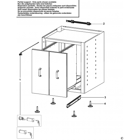 JLS2-MBS2TVBS Type 1 Base Cabinet