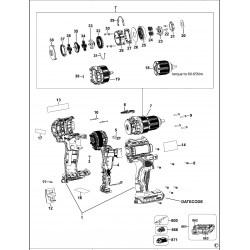 DCD708MDR Tipo 2 Es-cordless Drill/driver