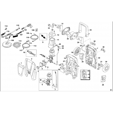 PW1800WS Type 1 Pressure Washer