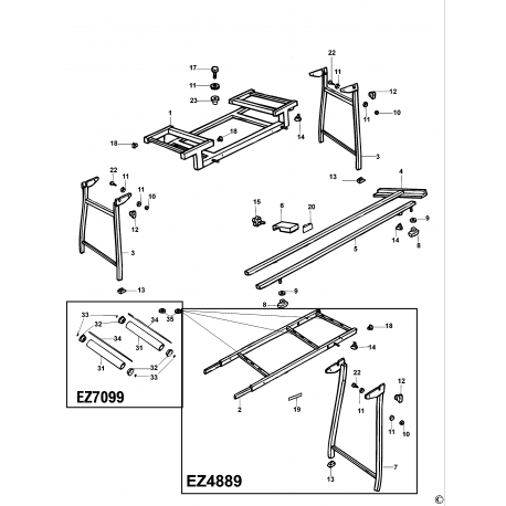 EZ7075 Type 4 EXTENSION TABLE