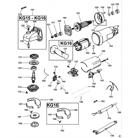 Kg15 Type 5 Small Angle Grinder