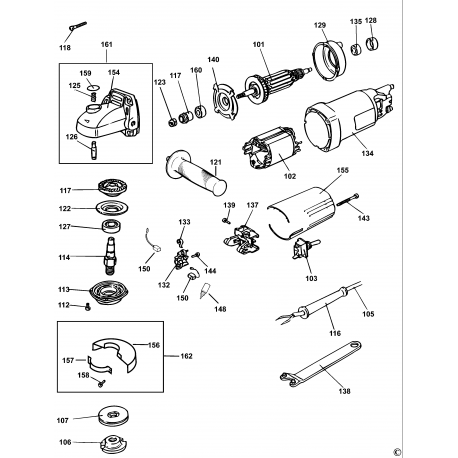 Kg16 Type 6 Small Angle Grinder