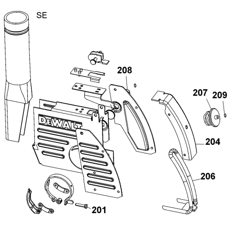 DWE46100 Type 1 DUST EXTRACTION KIT