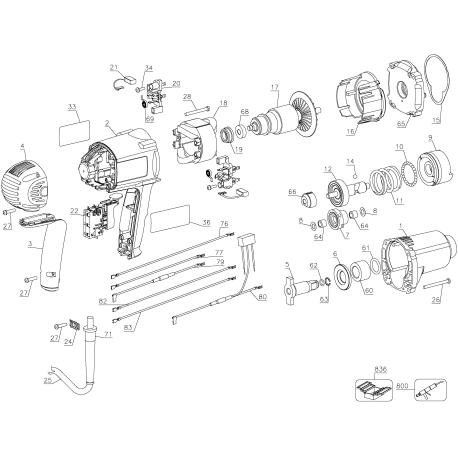 DW293 Type 1 LLAVE DE IMPACTO