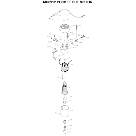 MU6912 Type 5 Pocket Cut Motor