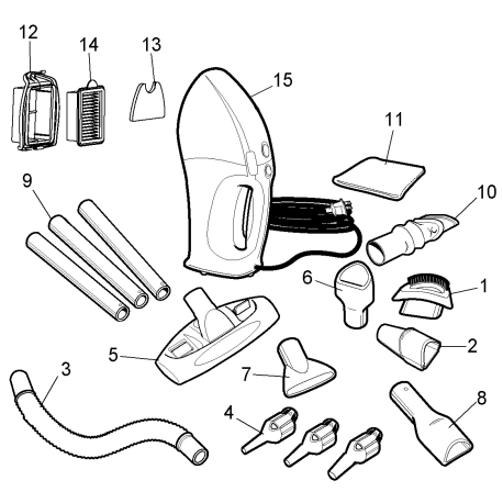 HV7012 Type 1 Corded Hand Vac